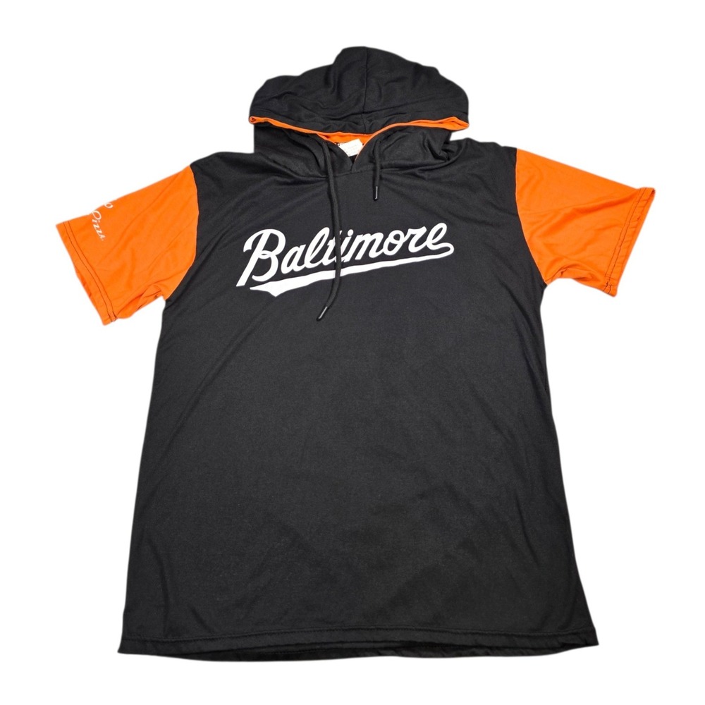 BDA Baltimore Orioles Adley Rutschman #35 Hooded T Shirt Short Sleeve Mens XL